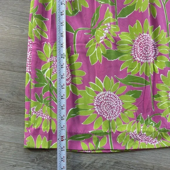 VTG NWT Lilly Pulitzer Size 0 Lena Silk Halter Sunflower Dress Built In Bra - Picture 14 of 15